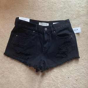 Pacsun/Bullhead black high rise jean short
